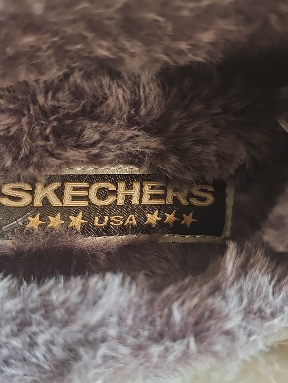 Skechers USA Women’s Size 8 Brown Faux Fur Lined Platform Clogs NWOT - Picture 6 of 7